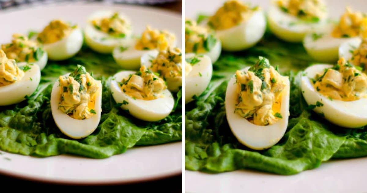 Garlic And Parsley Deviled Eggs Recipe Paleo Leap