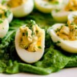 Garlic and parsley deviled egg Recipe