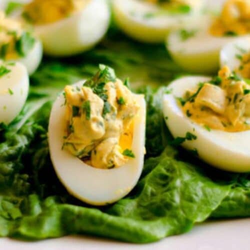 Garlic and parsley deviled egg Recipe