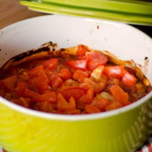 Creamy tomato baked scallops Recipe