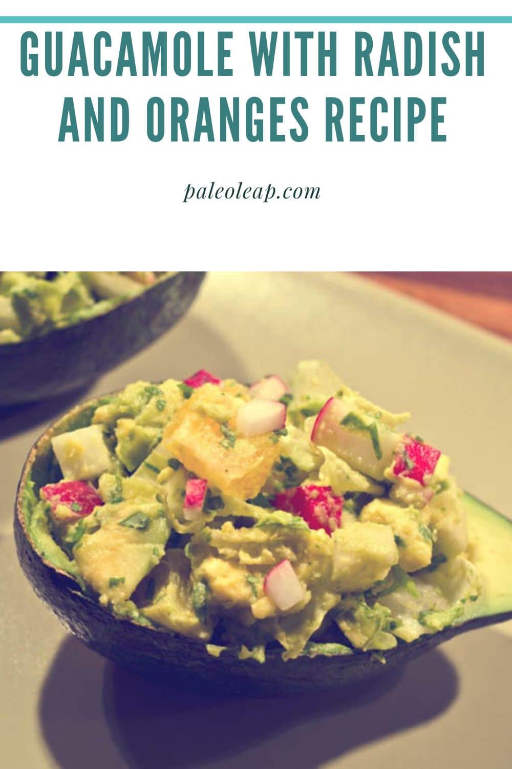 Guacamole With Radish and Oranges Recipe Paleo Leap