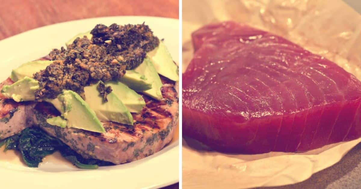 Tuna Steak With Avocado And Cilantro Marinade Recipe Paleo Leap