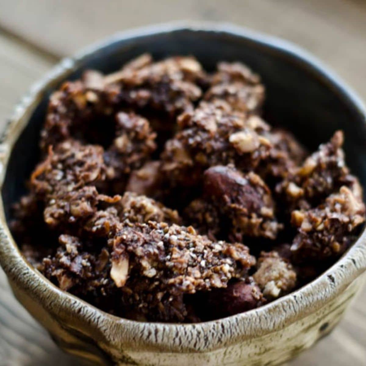 Raspberry Chocolate Chunk Granola (Nut Free) - Wandering chickpea