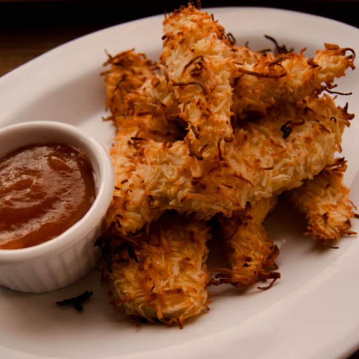 Coconut crusted chicken strips Featured