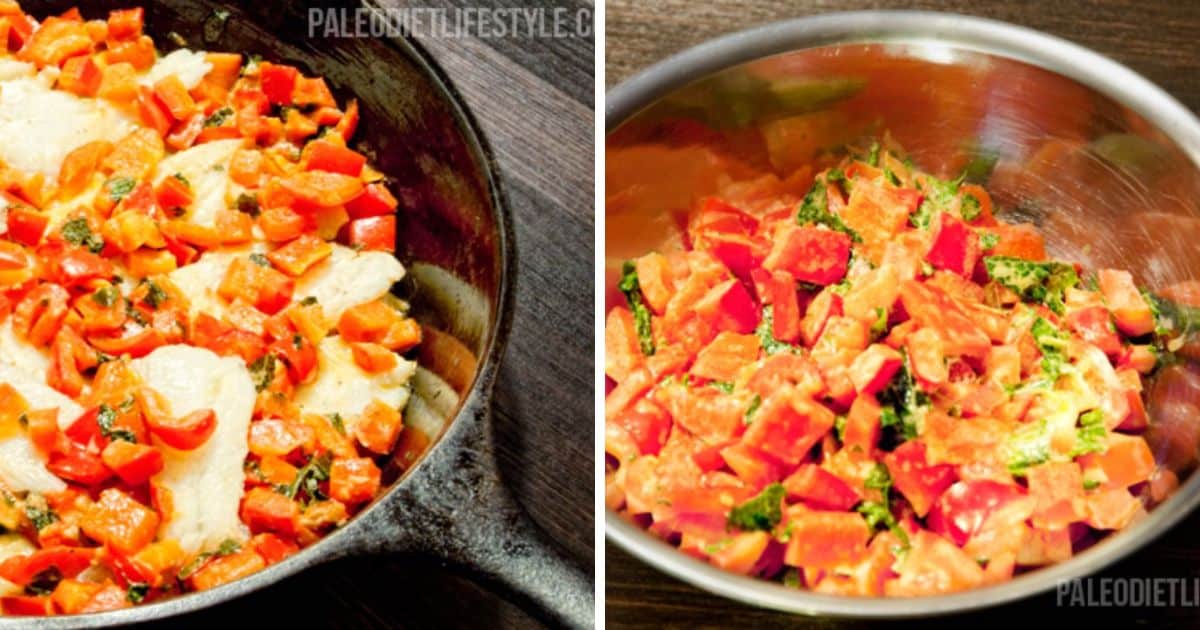 Fish Fillets With Mint and Pepper Salsa Recipe Paleo Leap