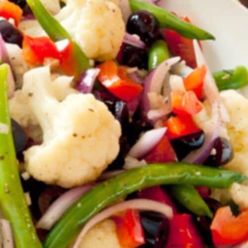 Fresh Garden Vegetable Salad With Black Olives Recipe