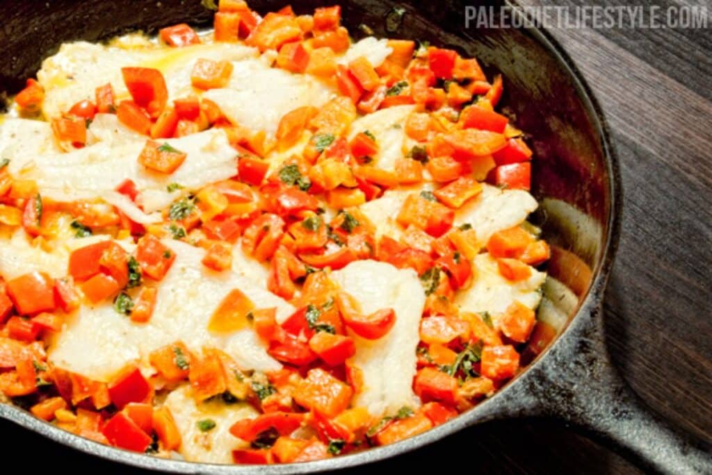 Fish Fillets With Mint and Pepper Salsa Recipe Paleo Leap