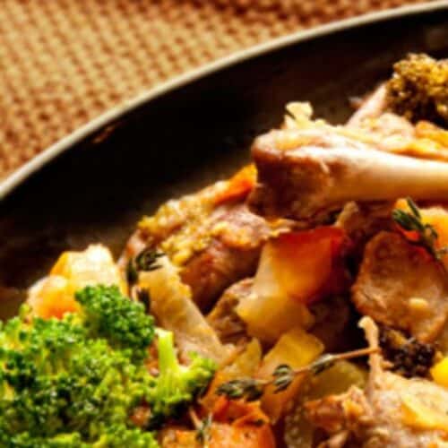 Braised Duck Legs with Mix Vegetables Recipe