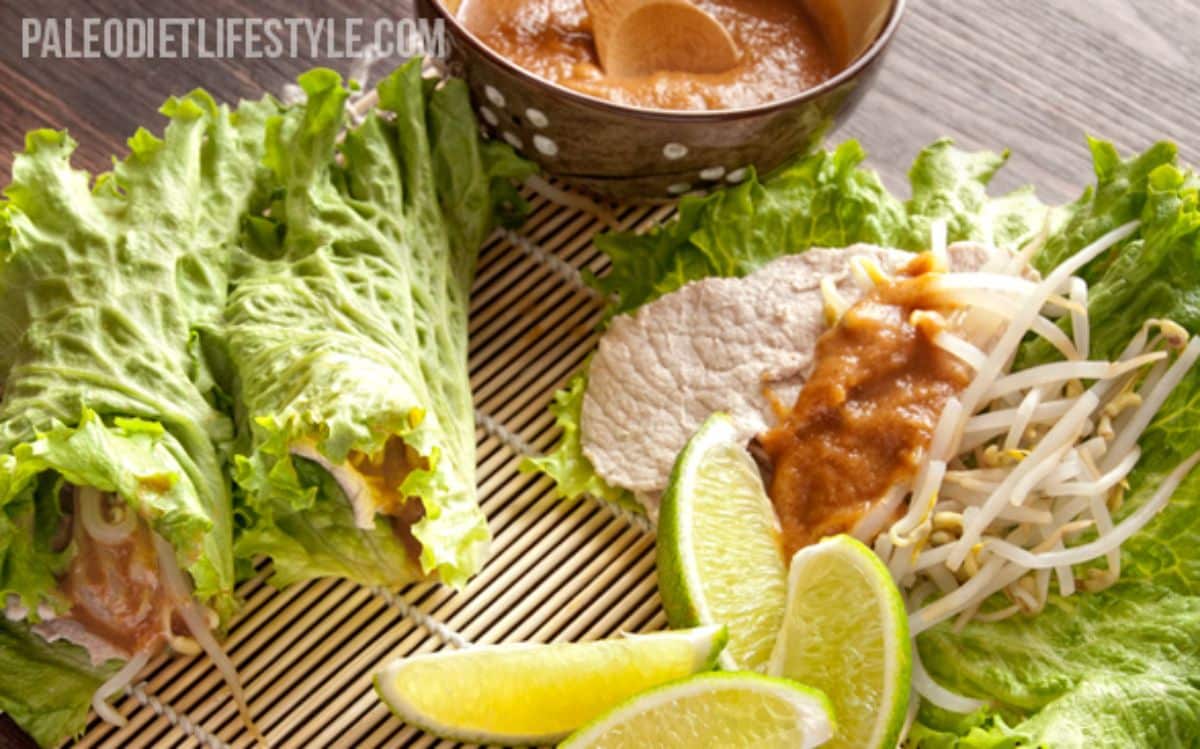 Thai Pork Lettuce Wraps