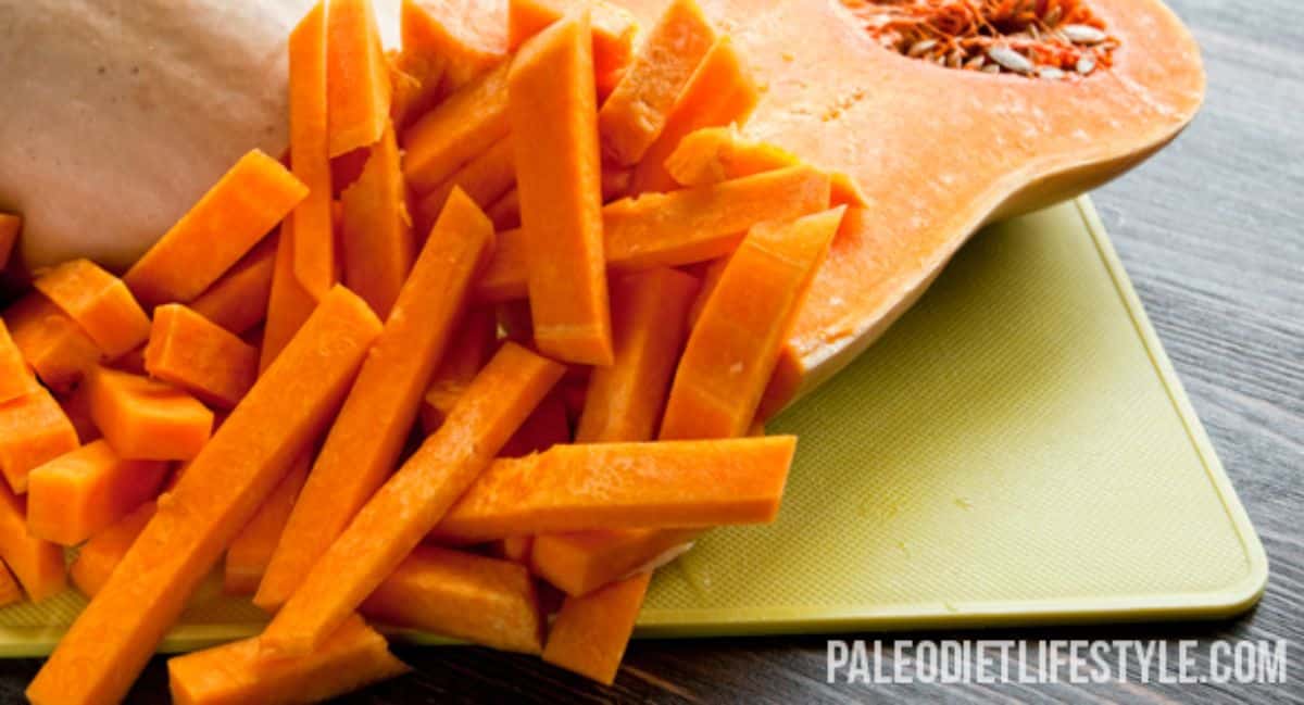 Butternut squash fries Recipe Preparation