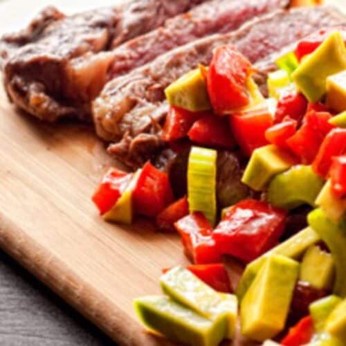 Sirloin Steak With Avocado Salad Recipe