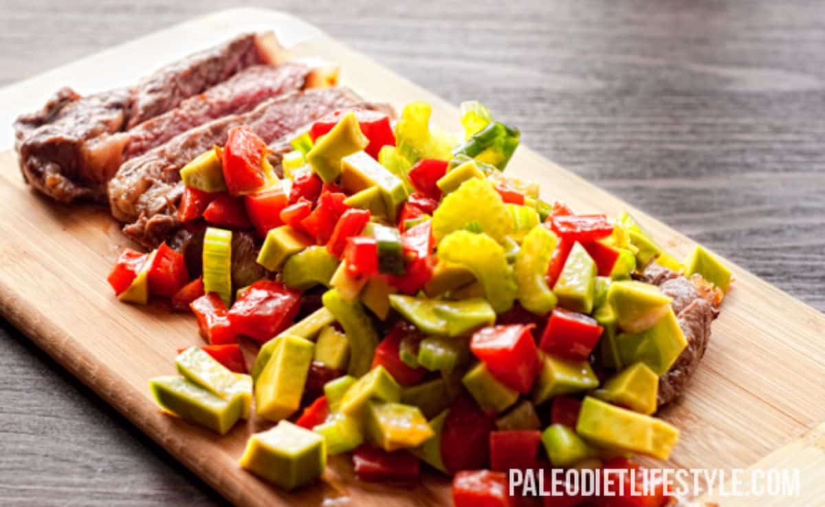 Sirloin Steak With Avocado Salad