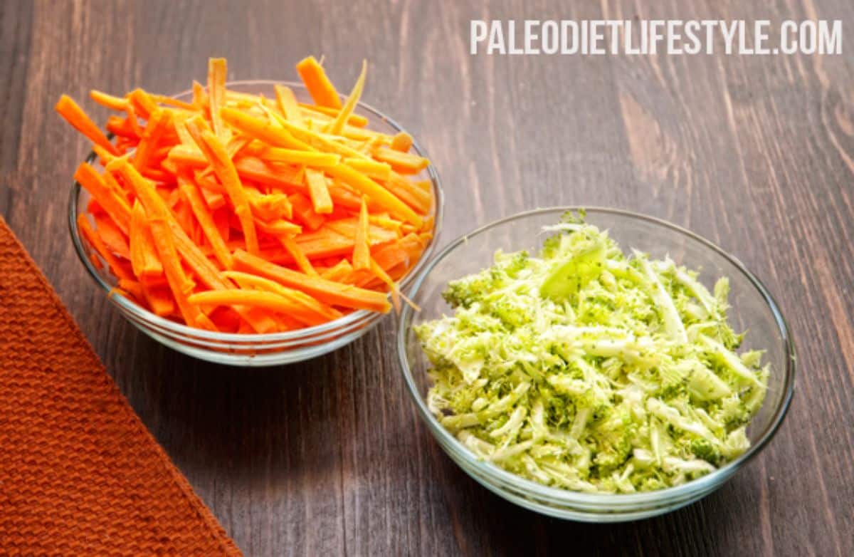 Warm Broccoli and Carrot Slaw Recipe Preparation