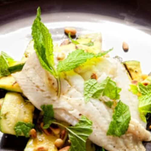 Grilled Lemon-Herb Zucchinis with Sole Recipe