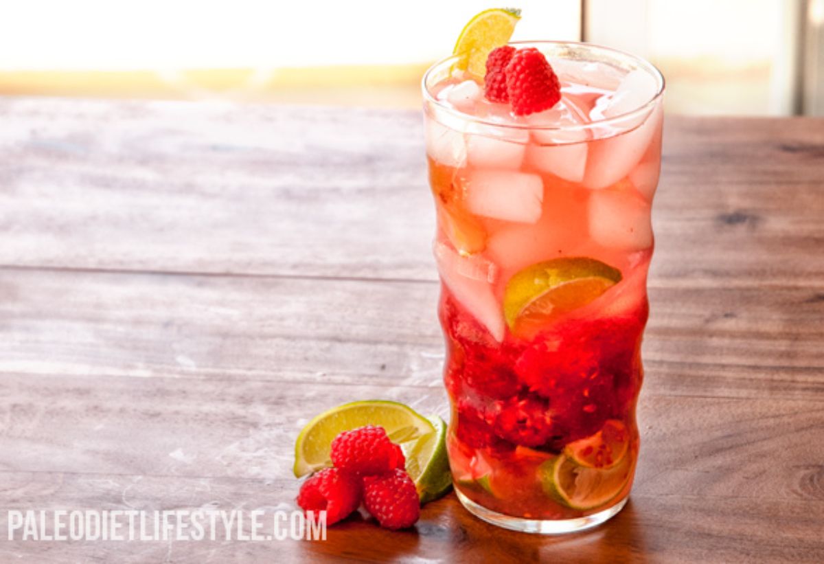 Raspberry lime Flavored Water