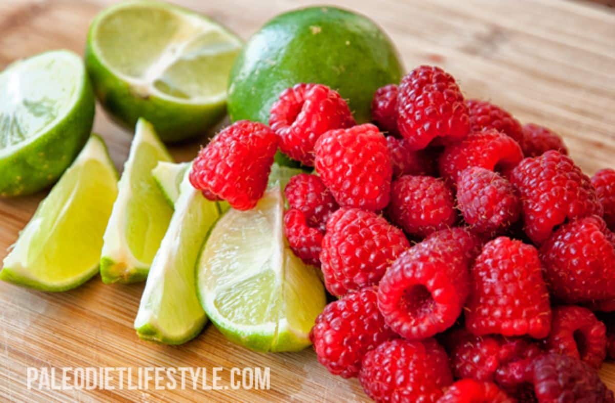 Raspberry lime Flavored Water Recipe Preparation