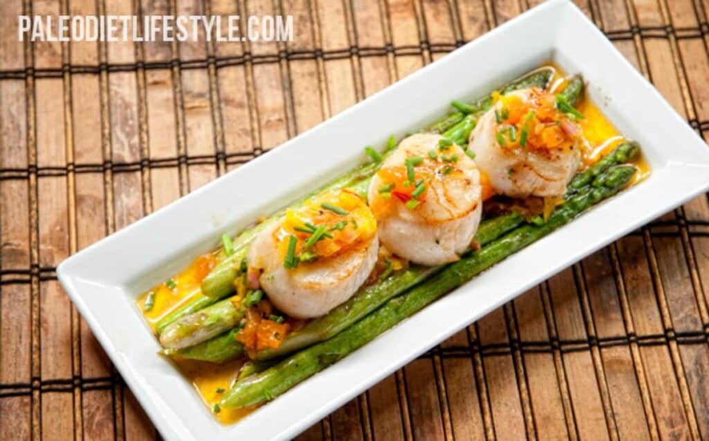 Sea Scallops and Asparagus Recipe Paleo Leap