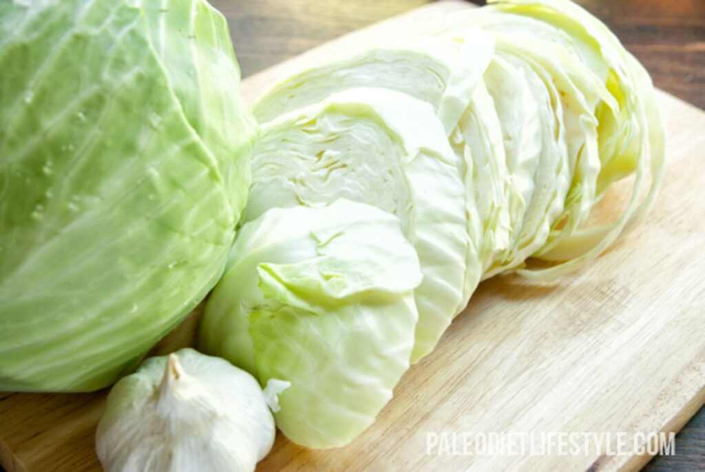 Oven Roasted Garlic Cabbage Recipe Paleo Leap
