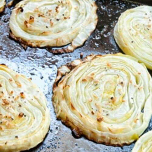 Oven Roasted Garlic Cabbage Recipe