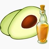 avocado with oil