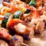 Shrimp Sausage Skewers Recipe