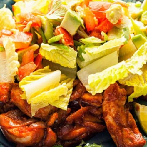 Chicken with Lime and Avocado Salad Recipe