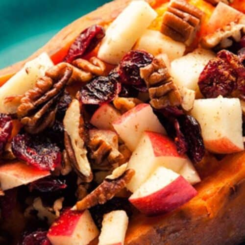 Sweet Potatoes with Pecans Apples and Dried Cranberries Recipe