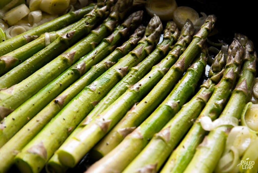 Baked Eggs With Asparagus and Leeks Recipe Paleo Leap