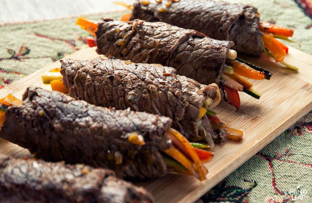 Balsamic Steak Rolls