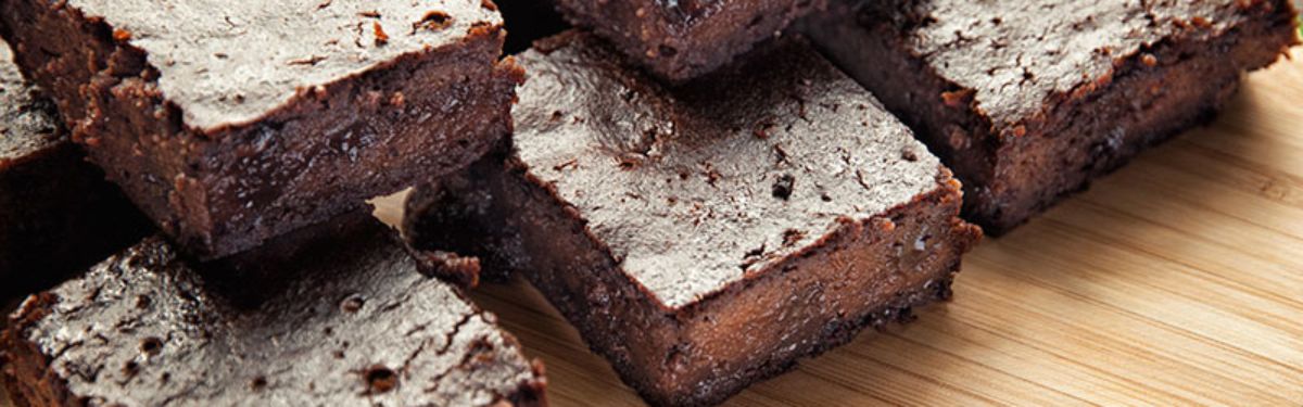 flourless brownies top