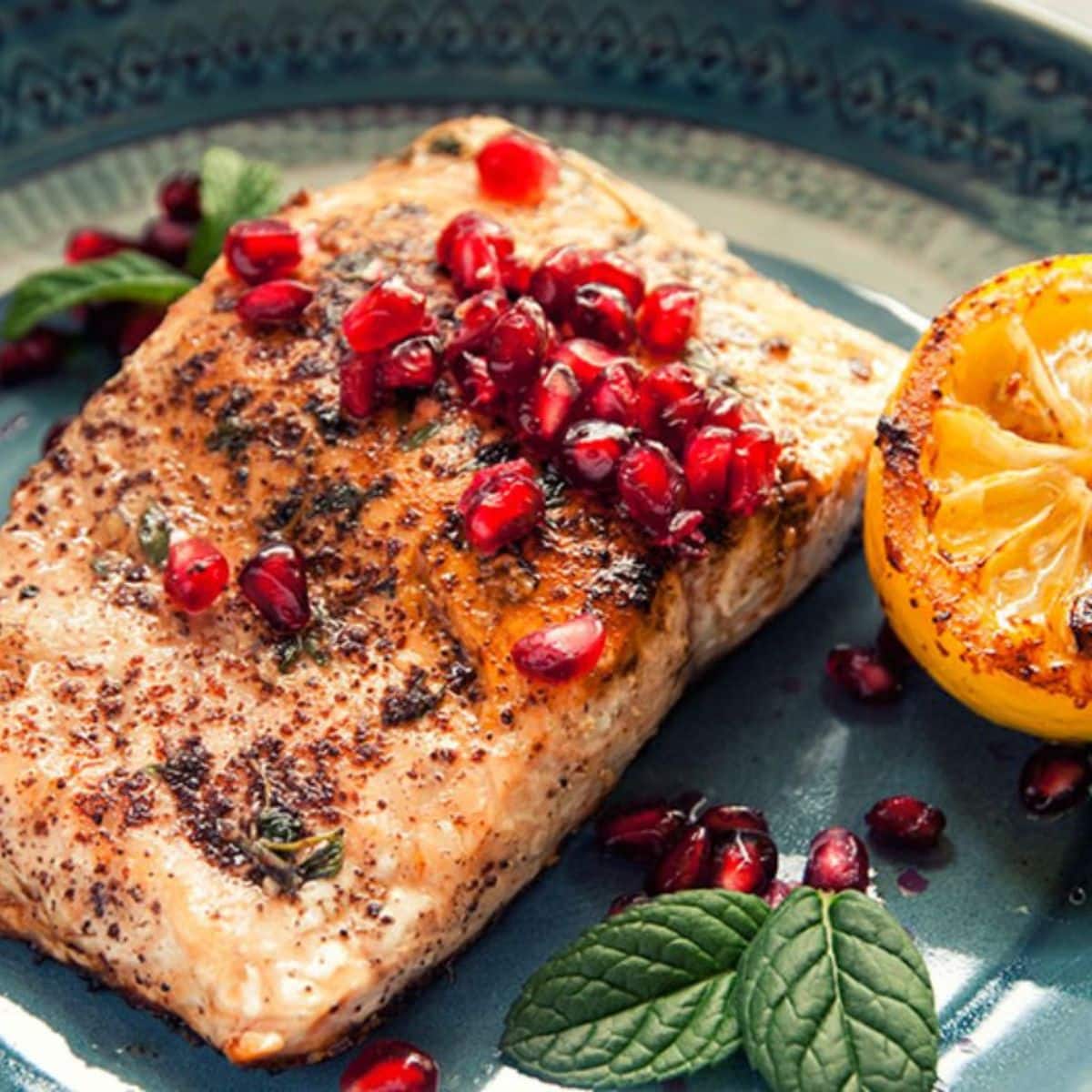 Pomegranate Salmon Featured