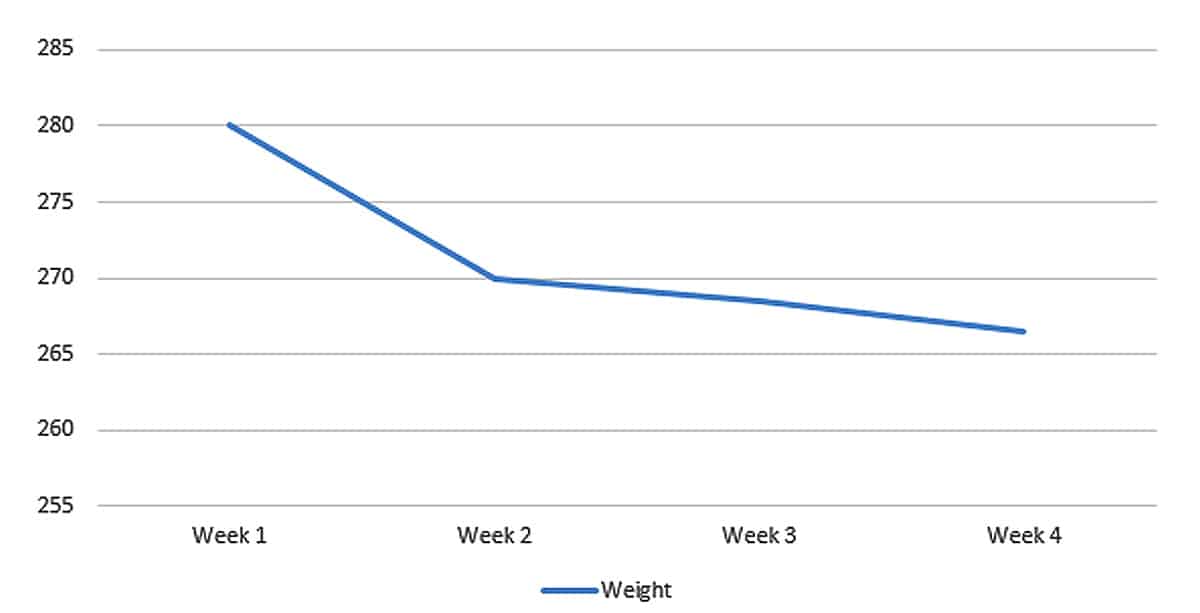 wt loss chart