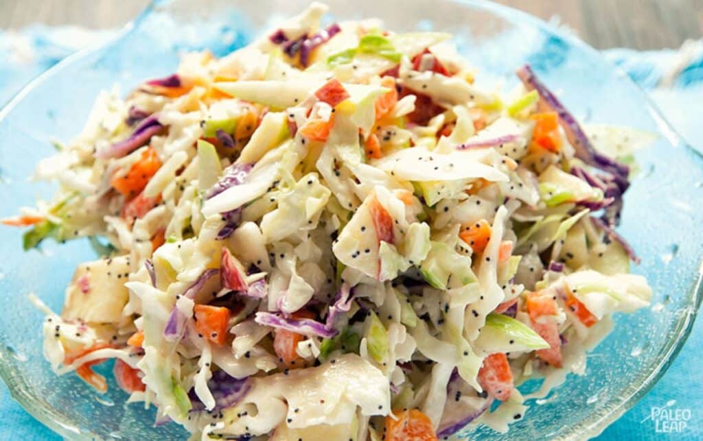 Coleslaw With Apples and Poppy Seeds Recipe Paleo Leap