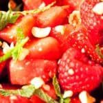 Watermelon Raspberry and Mint Salad Recipe