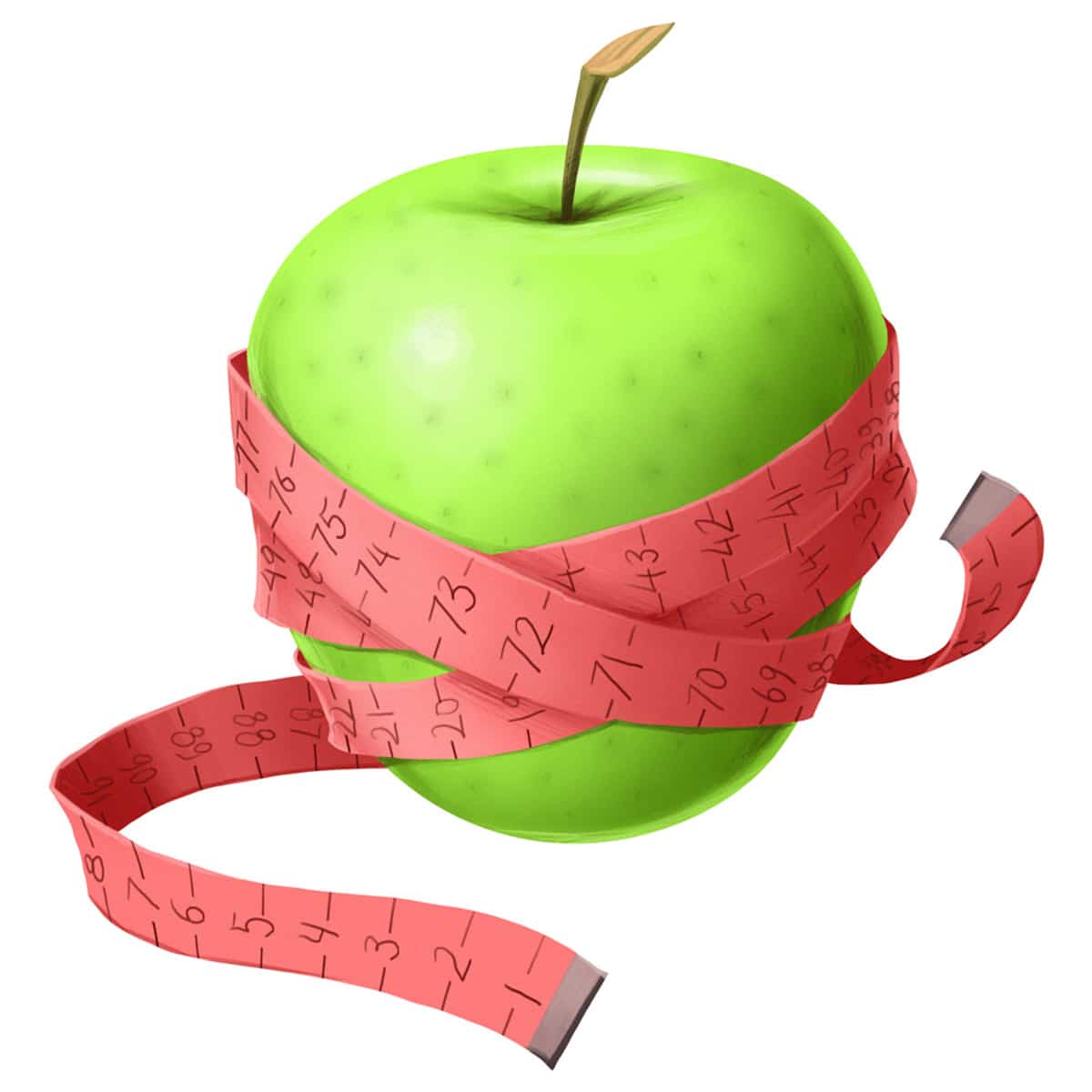 clipart green apples and weight
