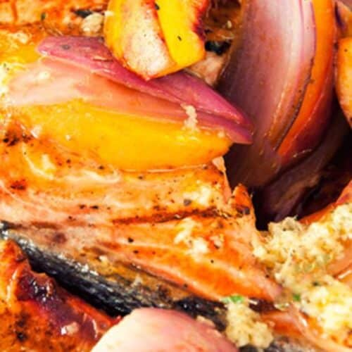 Ginger Salmon With Peaches Recipe