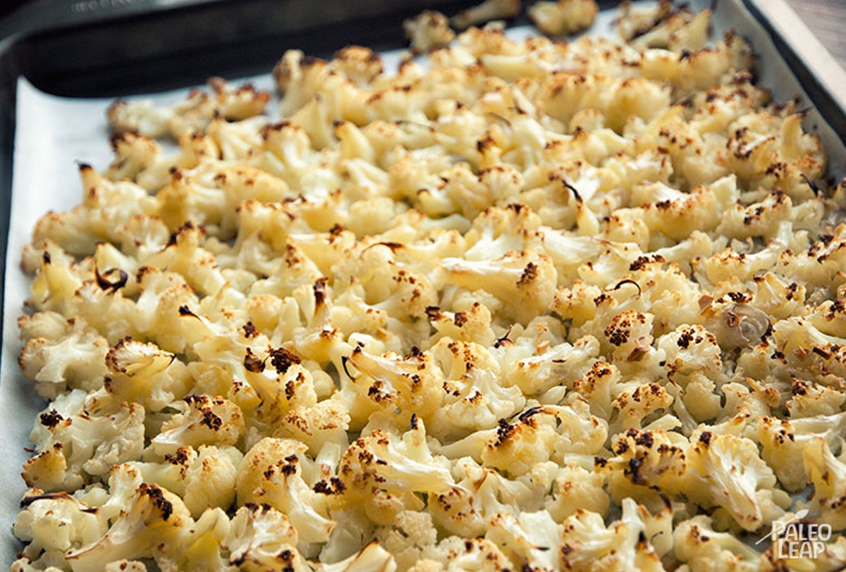 roasted cauliflower soup preparation