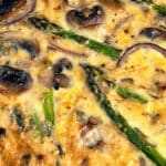 Asparagus And Mushroom Spaghetti Squash Quiche Recipe