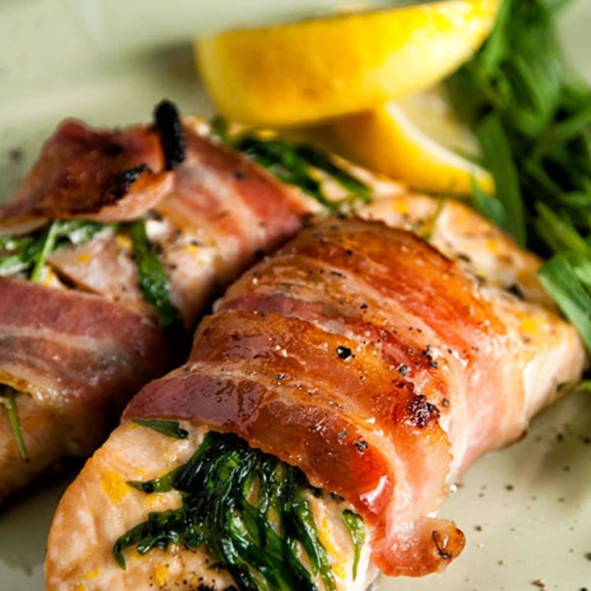 Bacon-Wrapped Salmon Featured