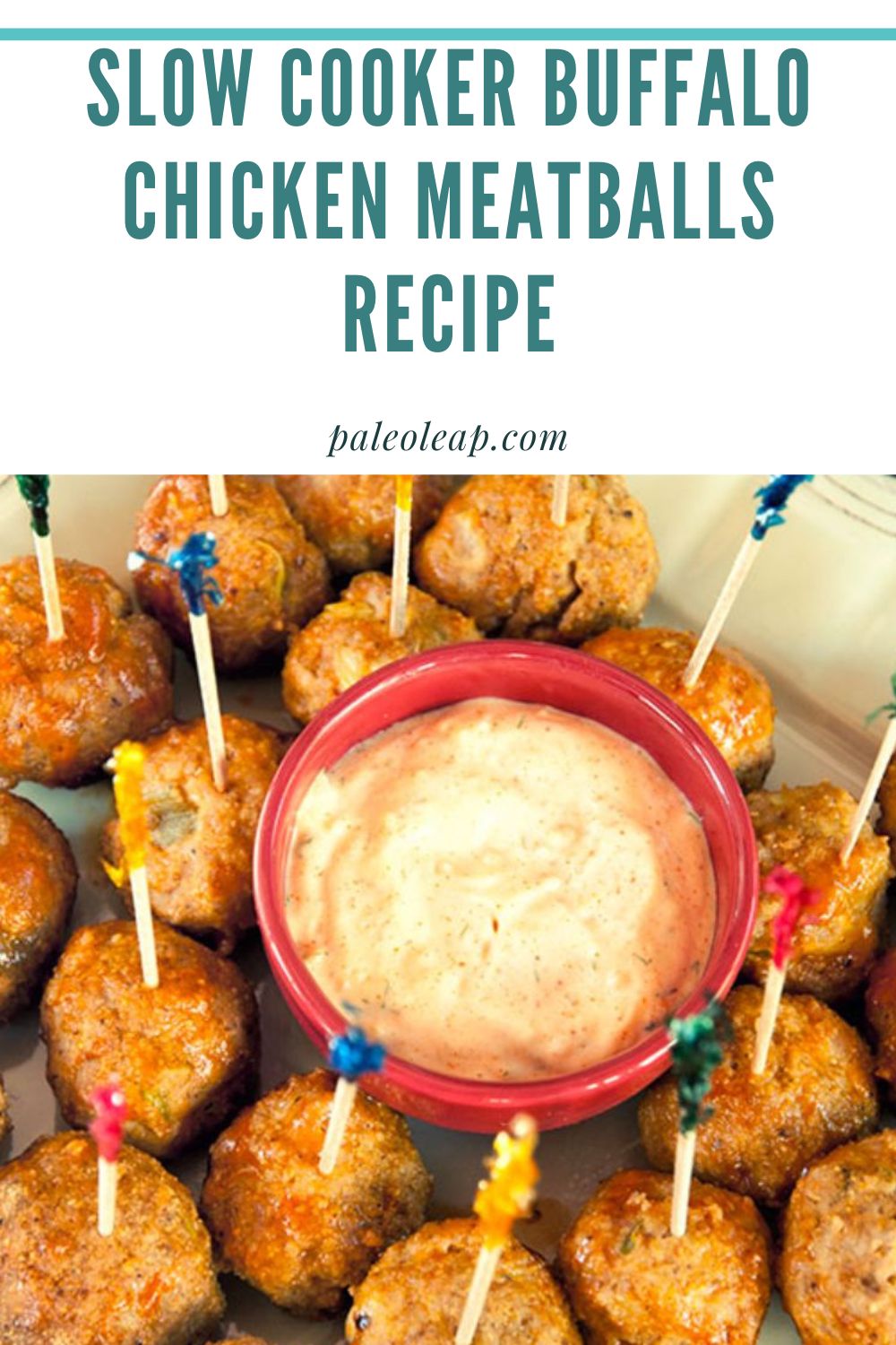 Slow Cooker Buffalo Chicken Meatballs Recipe Paleo Leap 2460