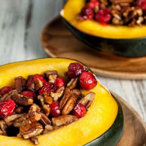 Acorn Squash with Walnuts & Cranberries Recipe
