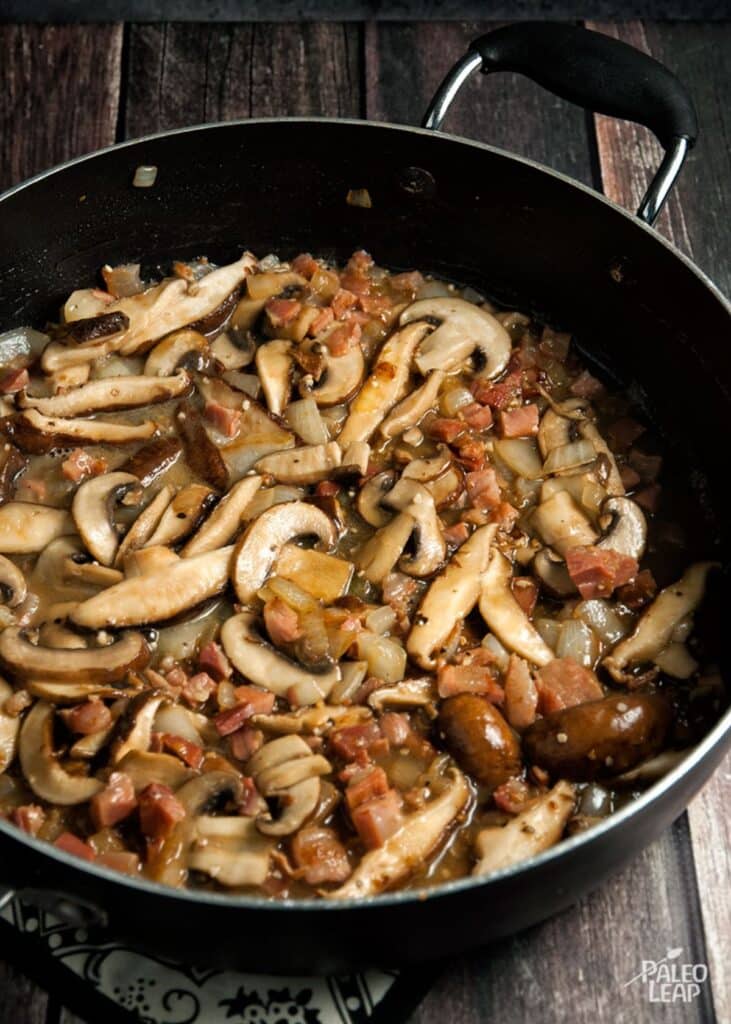 Spaghetti Squash with Creamy Mushroom Sauce Recipe Paleo Leap