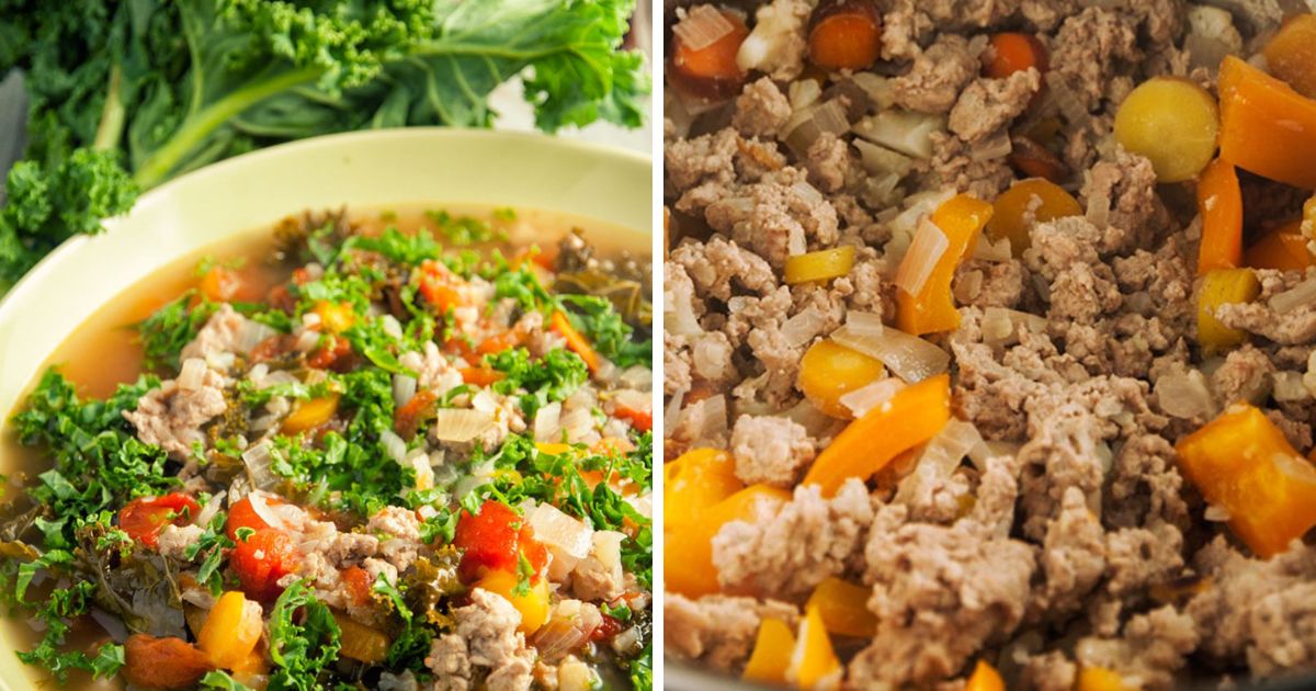 Ground Turkey Soup with Kale and Rice