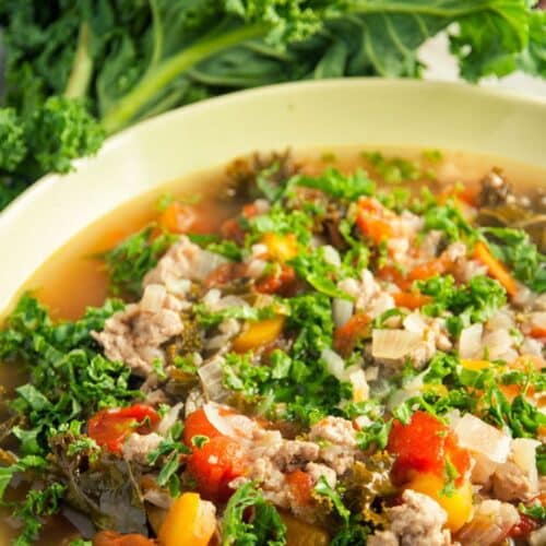 Turkey Kale and Cauliflower Soup Recipe