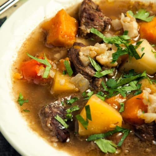 Beef and Winter Vegetable Soup Recipe