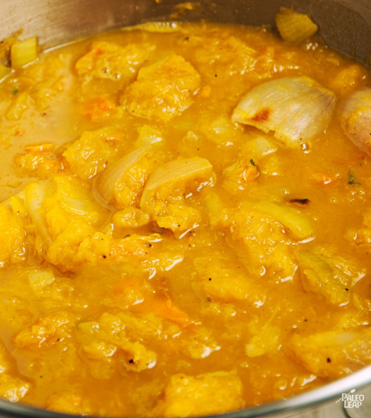 Curried Acorn Squash Soup Recipe Preparation