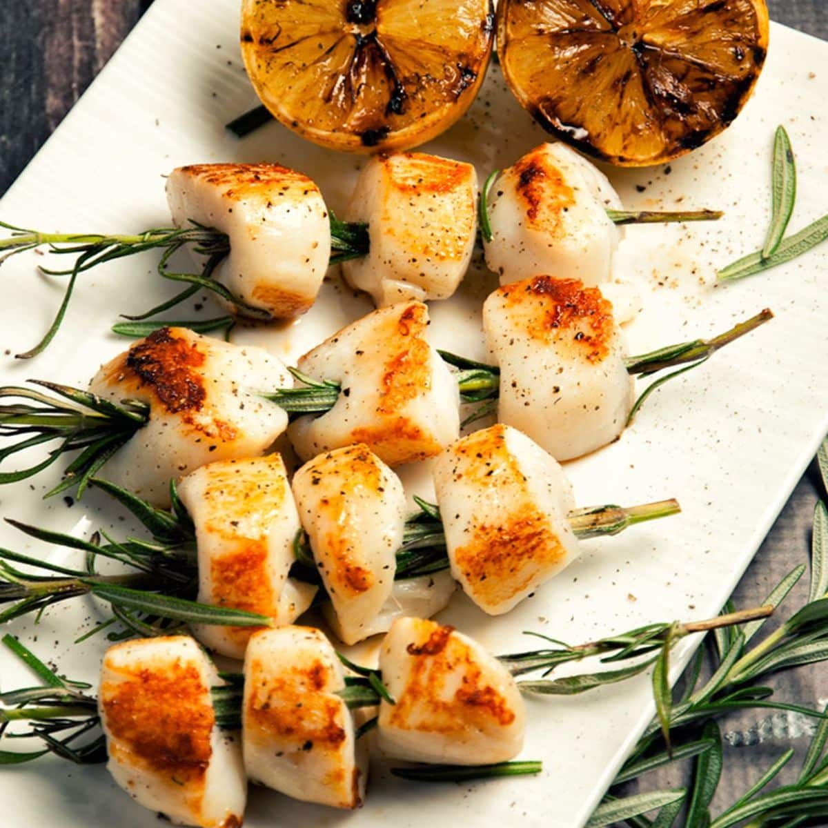 Rosemary-Skewered Scallops Featured