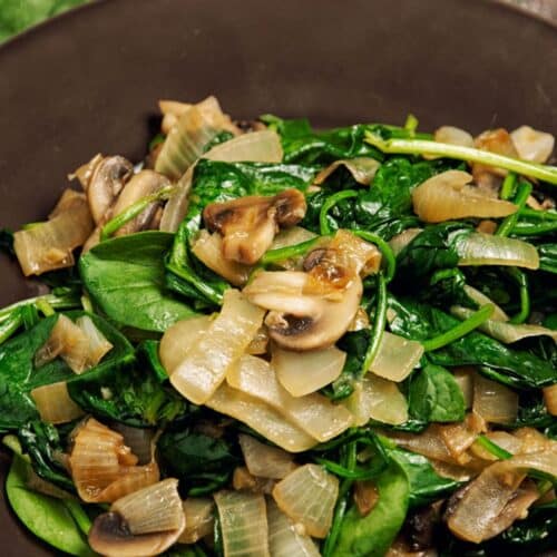 Sauteed Spinach and Caramelized Onions Recipe