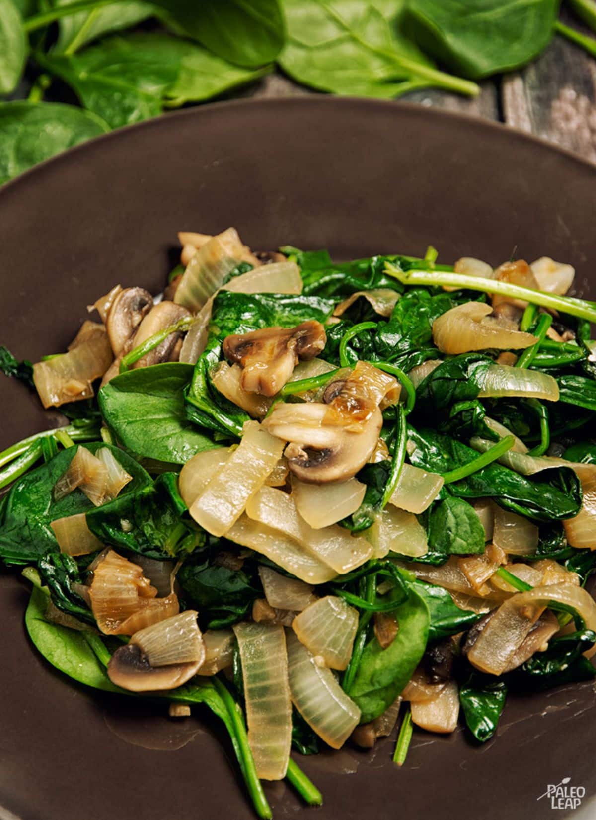 Sauteed Spinach and Caramelized Onions
