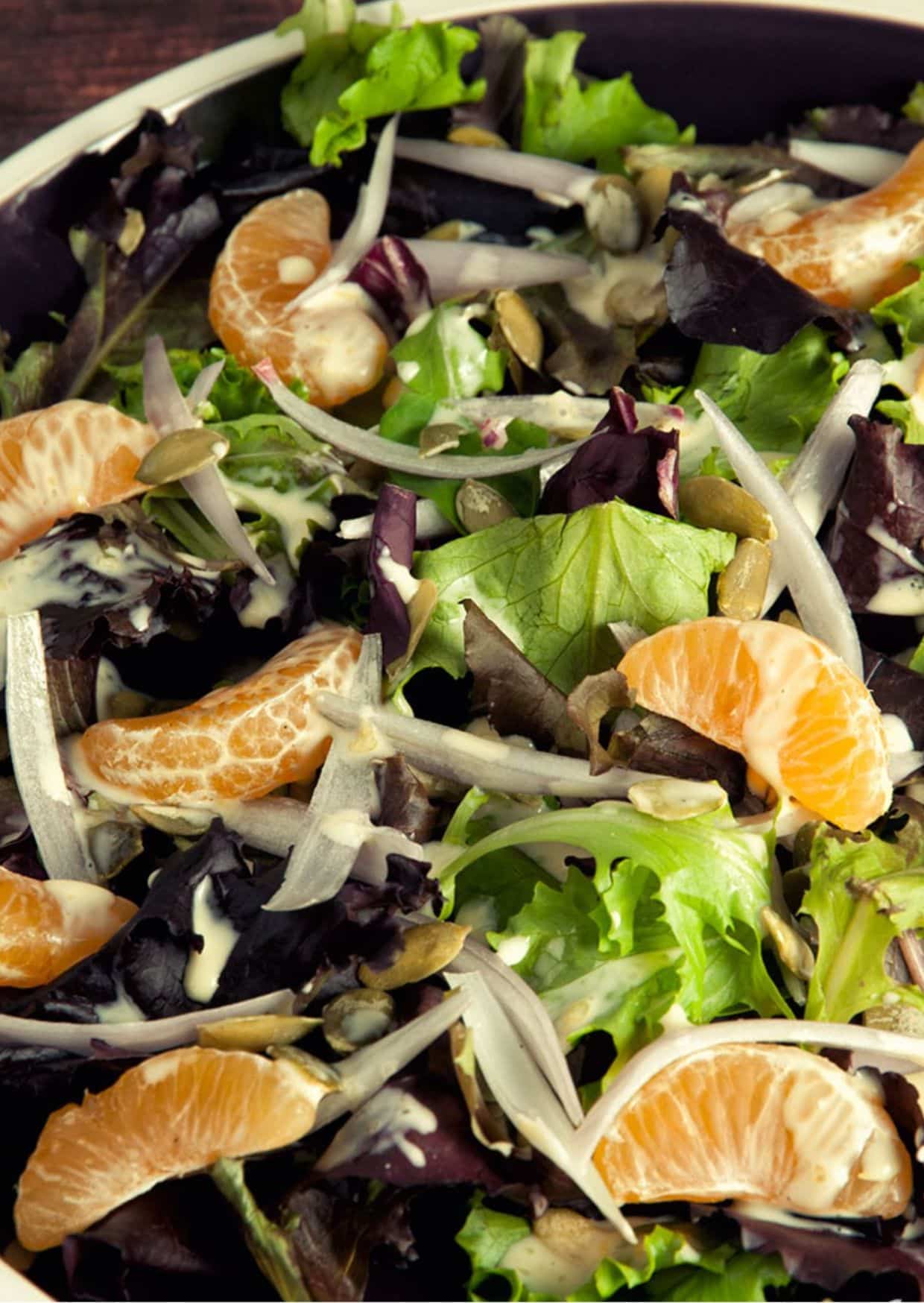 Green Salad With Clementine Dressing Recipe Green Salad With Clementine Dressing Recipe